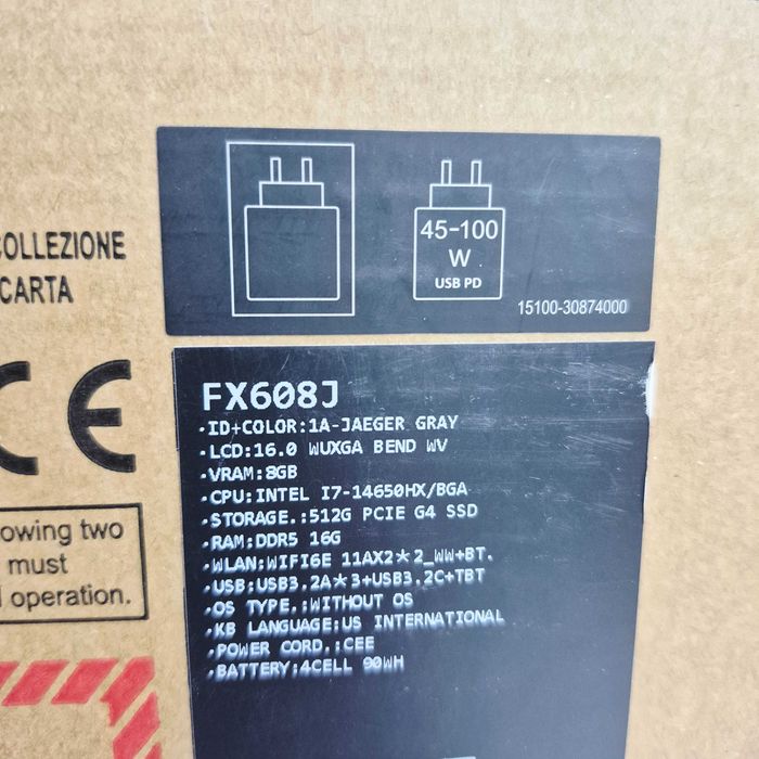 Laptop Gaming ASUS TUF F16 Sigilat i7-14650HX 16GB 512GB SSD RTX 5050 Zeus Amanet Militari