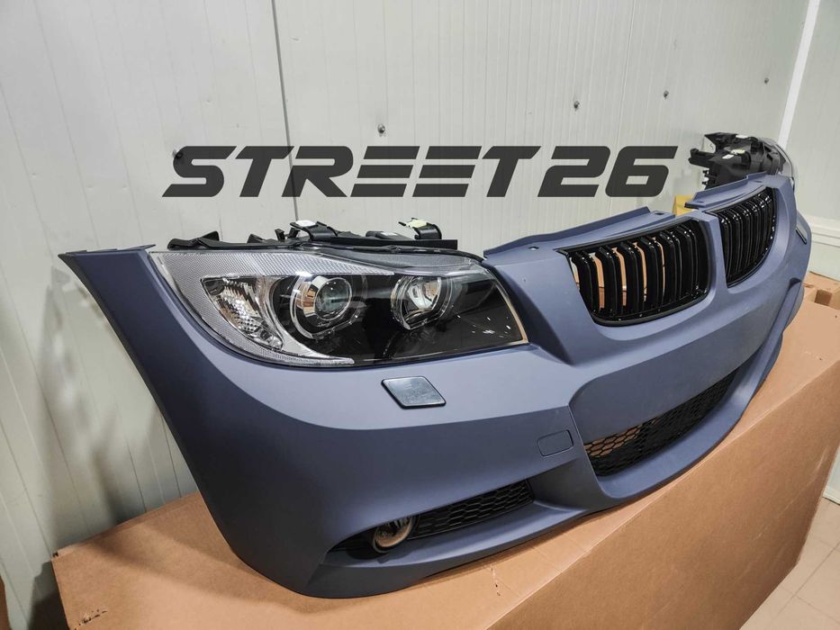 Pachet Bara Fata M BMW E90 E91 NFL (2005-2007) si Faruri Angel Eyes V1