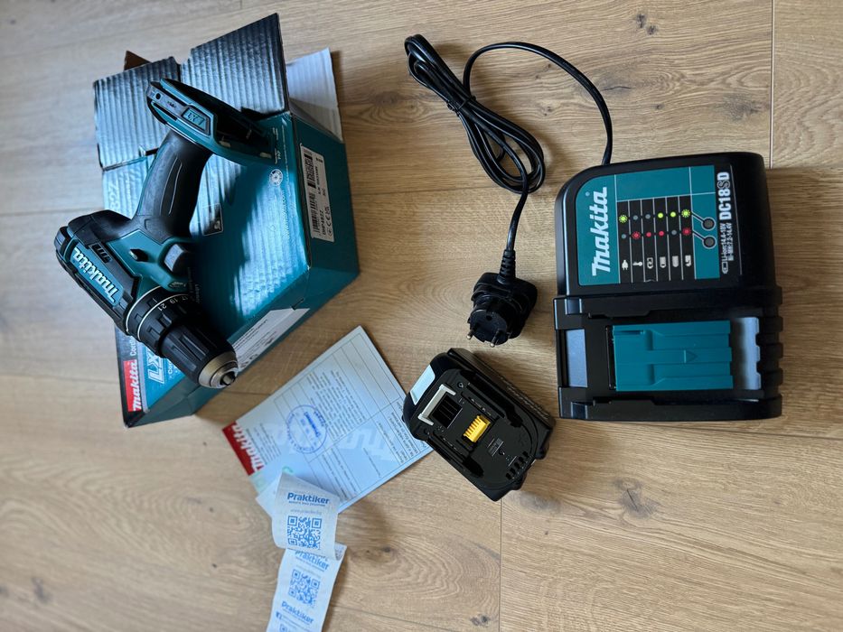 Makita DHP482Z 18V LXT – чисто нова, неизползвана + батерия и зарядно + гаранция