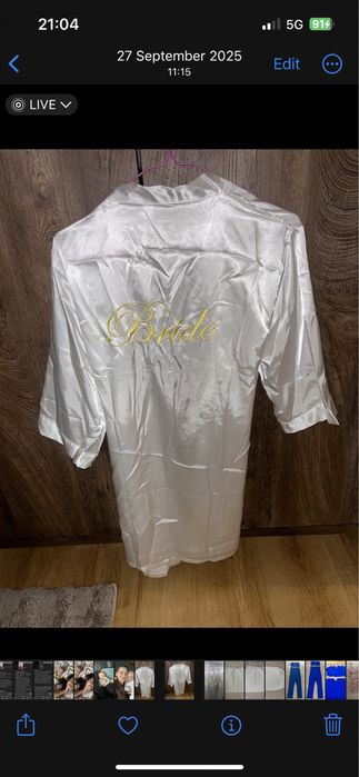 Чисто нов халат Bride
