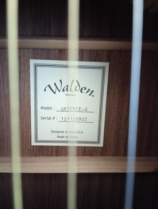 Гитара Walden электроакустическая