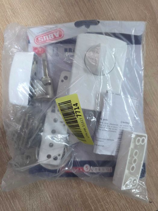 Broasca suplimentara Abus 2110, pentru instalare exterioara, cu maner si cilindru, inox