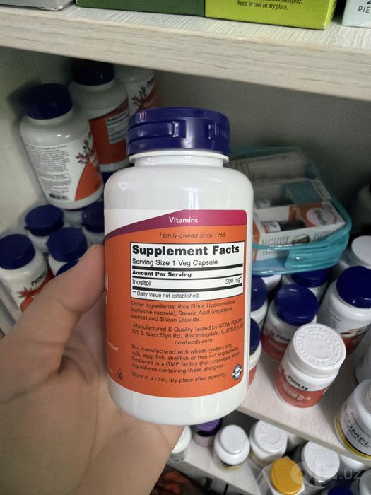 Now inositol 500mg/ иноситол 500мг нов