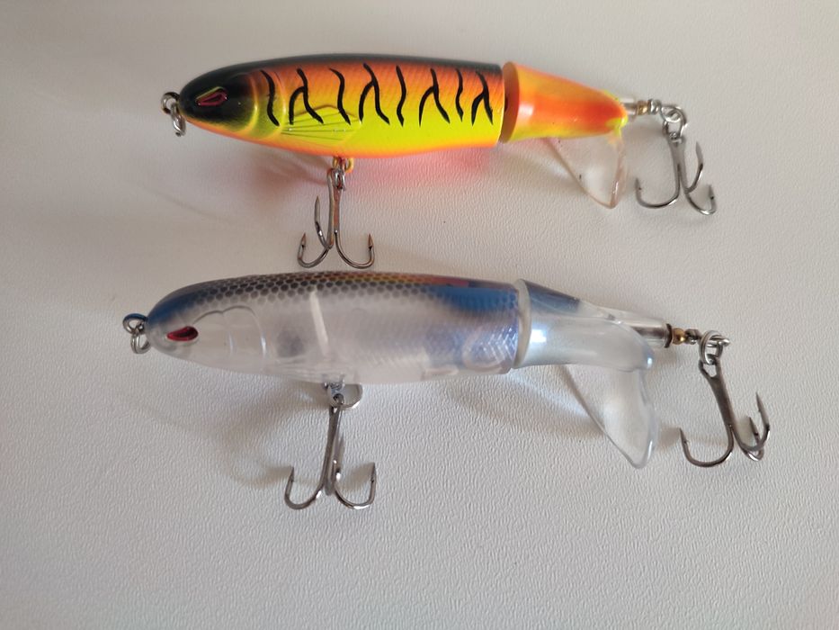 Voblere Whopper Plopper,vobler sinking si naluci soft cu jig fish head
