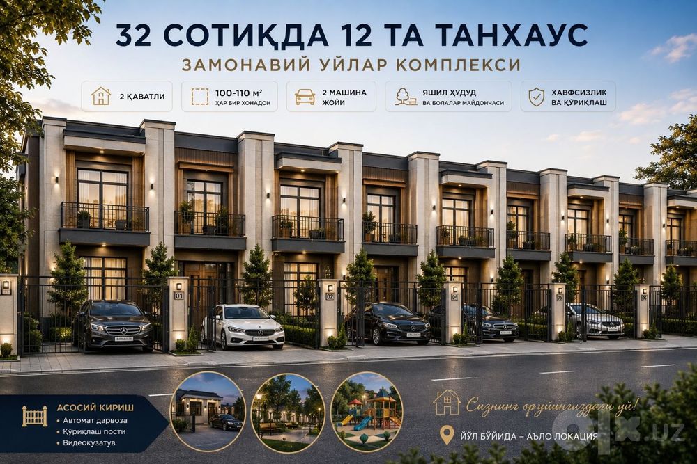 Навбахорда янги танхаус лойихаси!