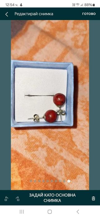 Обеци с карнеол(СРЕБЪРНИ ПРЪСТЕНИ)