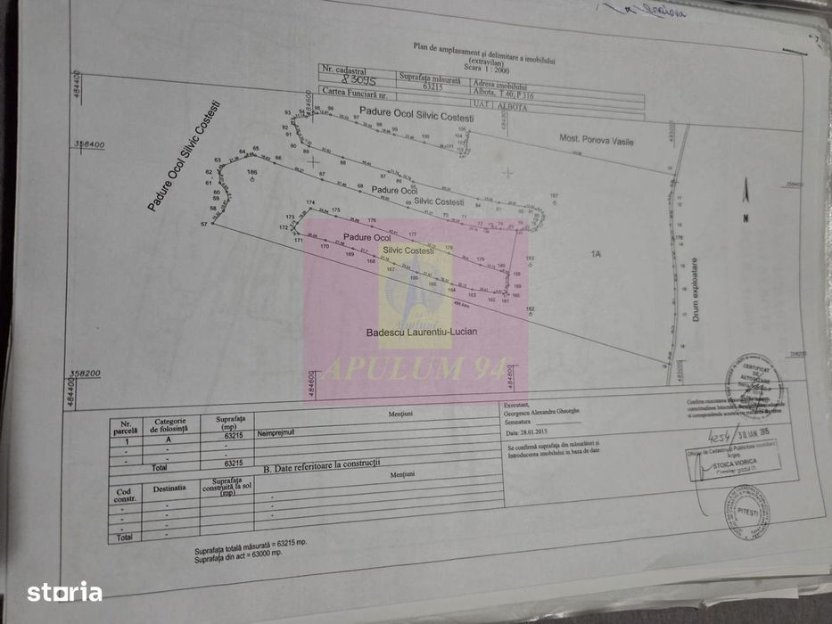 Teren 6,26 ha lângă DEx12 Pitești