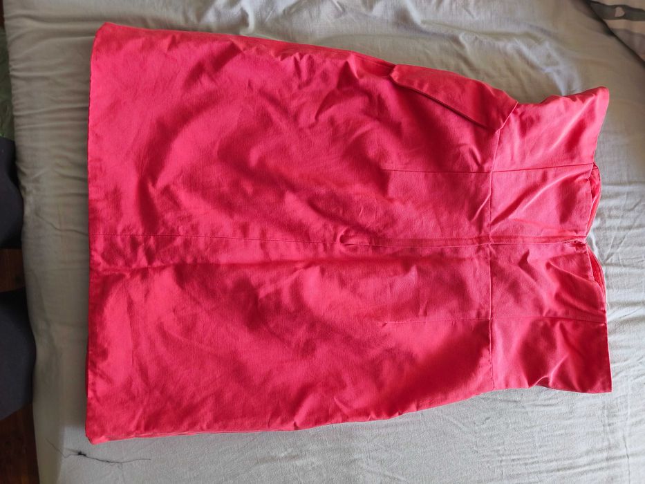 Къса рокля - цвят корал