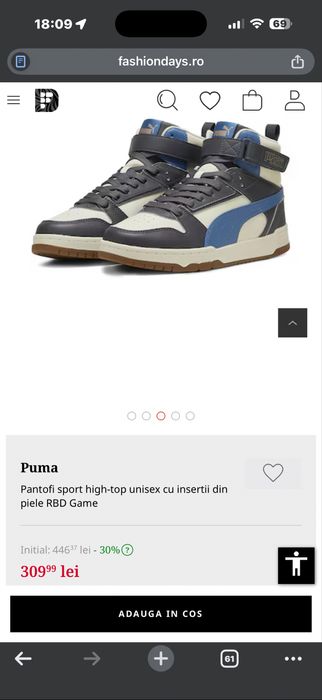 Adidasi puma in stare perfecta