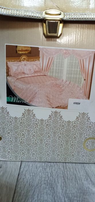 Свадебное покрывало приданное