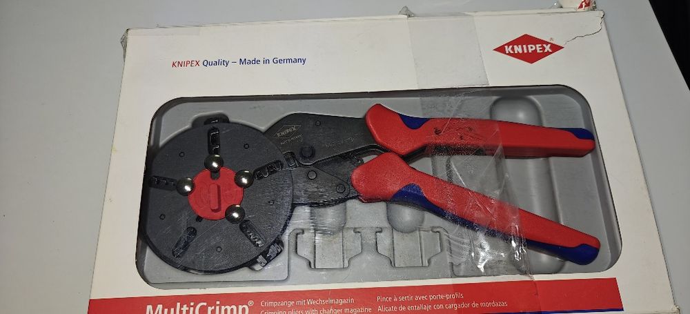 Cleste pentru sertizat conectori izolati/neizolati, 250mm, Knipex 97 33 01