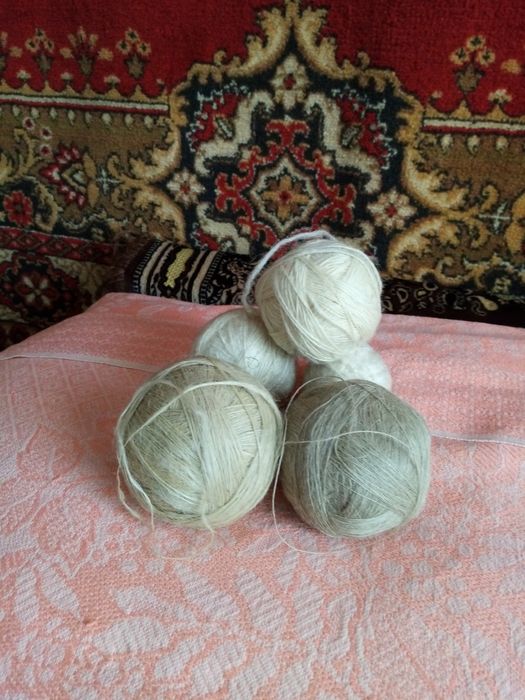 Пух пряденой из ангорского пуха