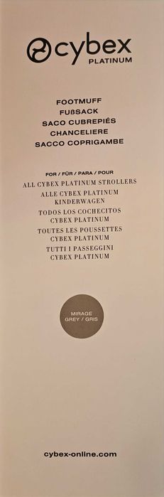 Зимно чувалче за количка Cybex Platinum Footmuff Сив Цвят Нов