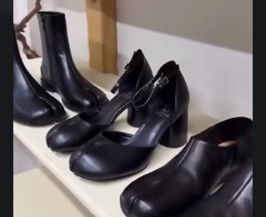 Туфли таби из экокожи