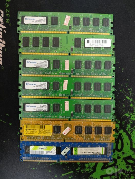 ОЗУ 1GB-2GB DDR2 DDR3 оперативная память