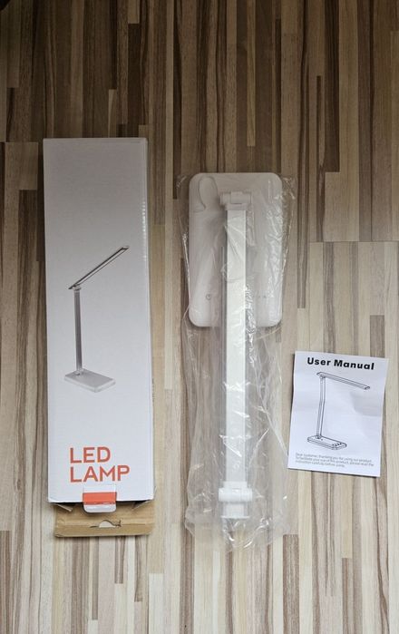 Нова лед настолна лампа, различни режими, 180 градуса