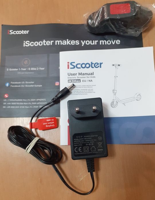 Vând Încărcător SGP Power Adaptor 25,2V 1Amper cu mufă 4,2mm pentru Trotinete Electrice și alte dispozitive
