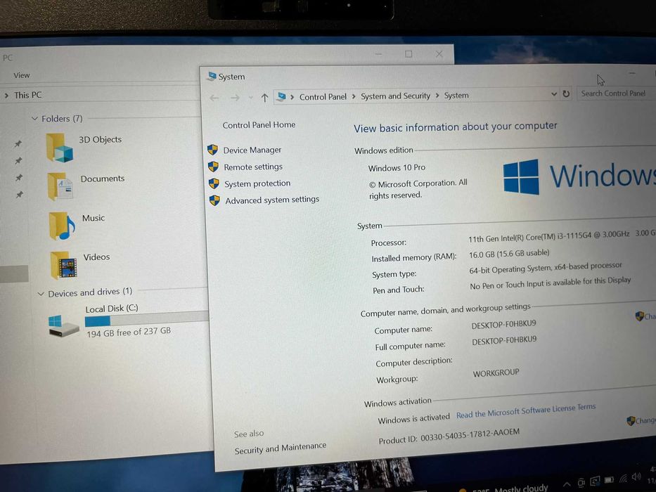 Fujitsu Lifebook E5411-i3-1115G4-16Gb ram-256Gb ssd-Wwan