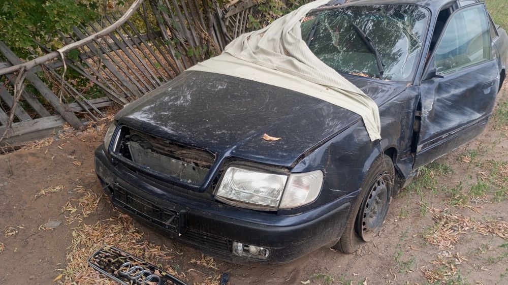 Ауди с 4 аваринном состаяний