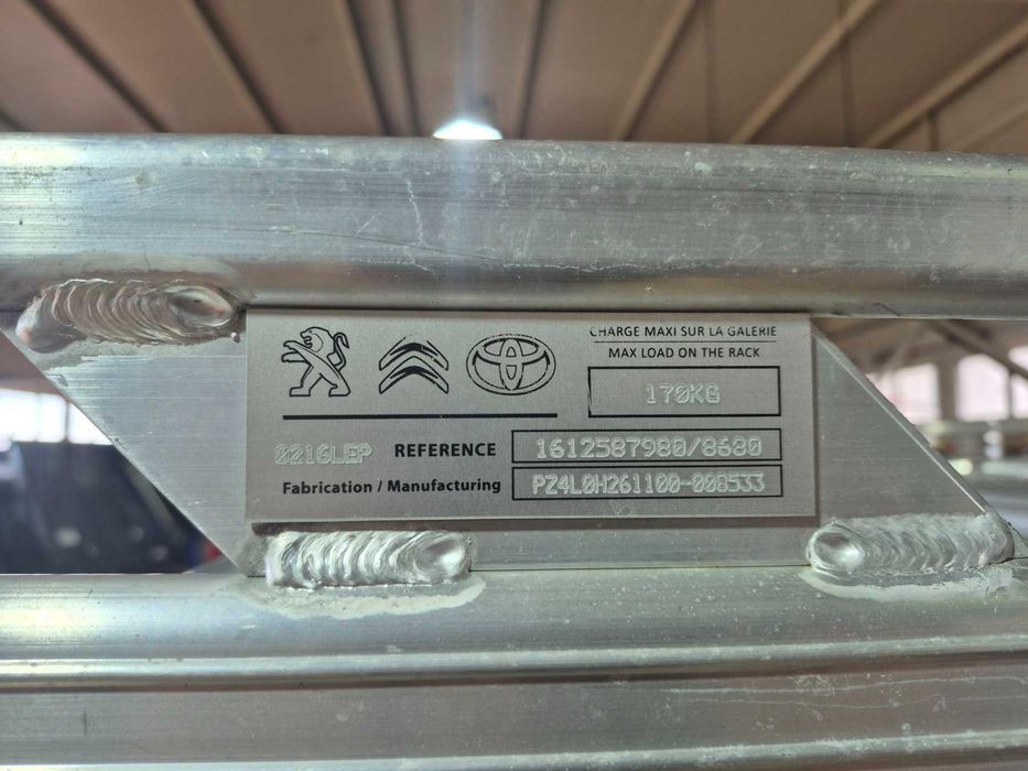 Оригинален алуминиев багажника за таван Opel Citroen Fiat Peugeot