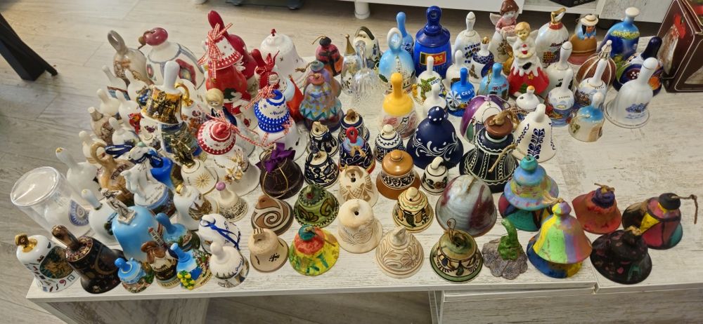 VĂND/SCHIMB colectie clopotei ornamentali+turistici ceramici. 8 poze