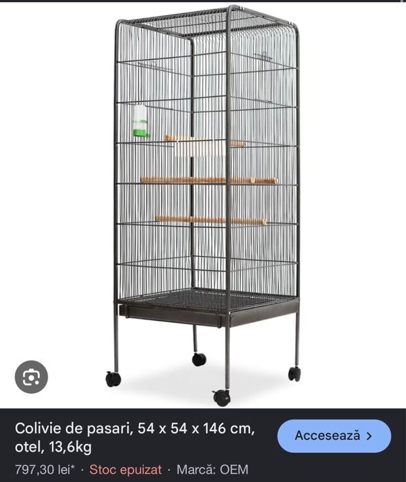 colivie pasari nefolosita 54x54x146