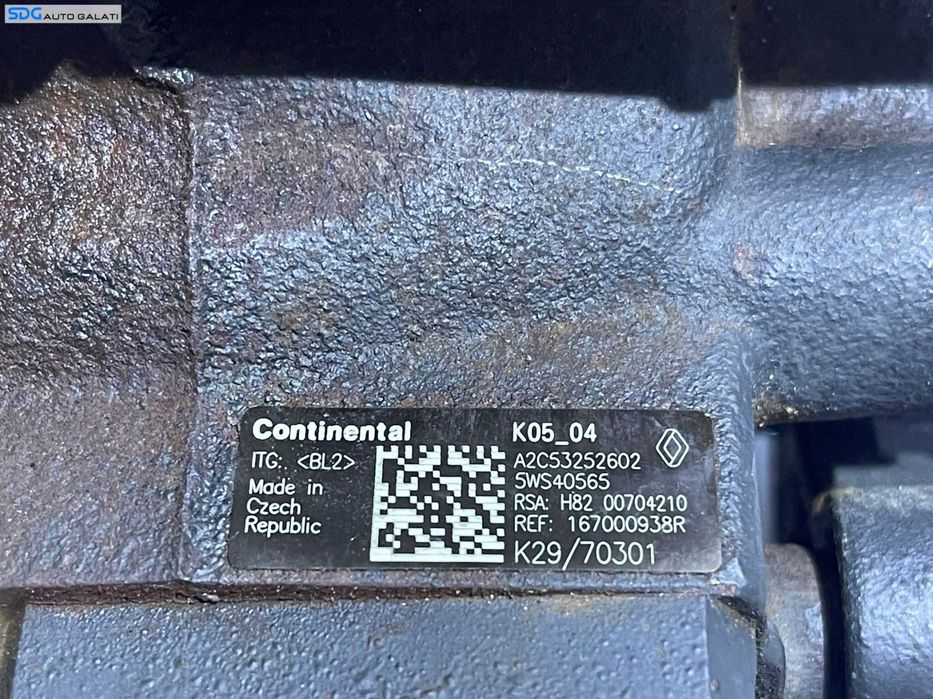 Pompa Inalta Presiune cu Senzor Regulator Dacia Duster 1.5 DCI 2010 - 2018 Cod 8200704210 H8200704210 167000938R A2C53252602 [M6061]