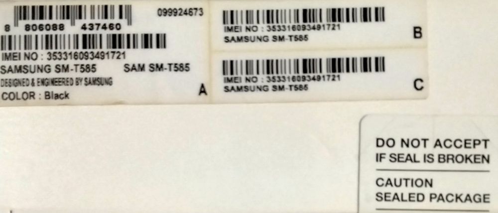Tableta SAMSUNG TAB A6 SM-T 585 stare excelentă - 400 Lei Negociabil