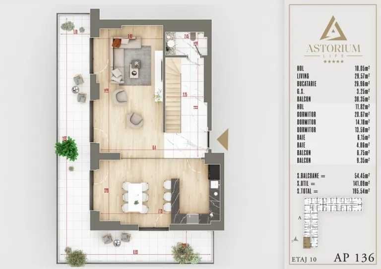 Duplex cu 4 Camere | Locuire Premium pe Două Niveluri | Comision 0%