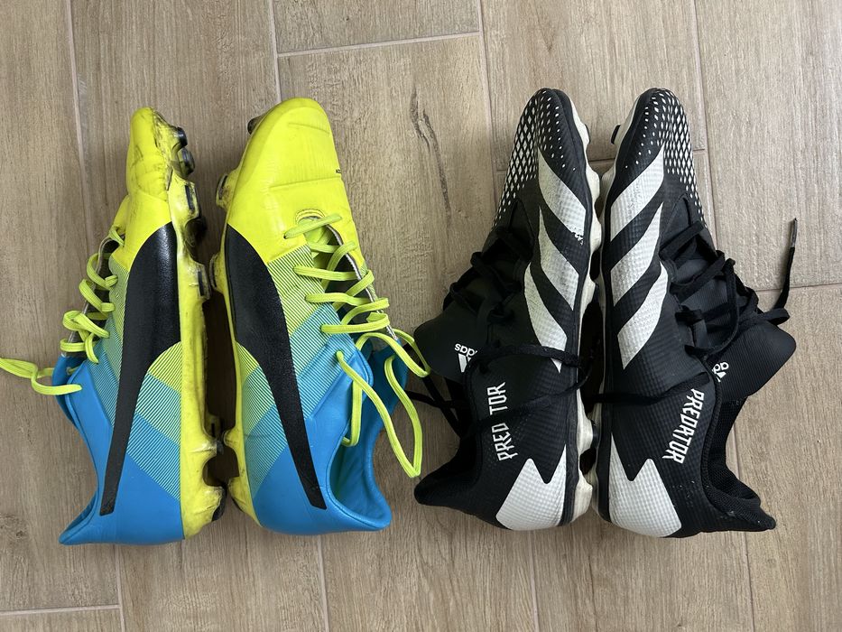 Pachet Ghete Fotbal Marimea 44 – Adidas Predator & Puma evoPOWER (Sau separat)