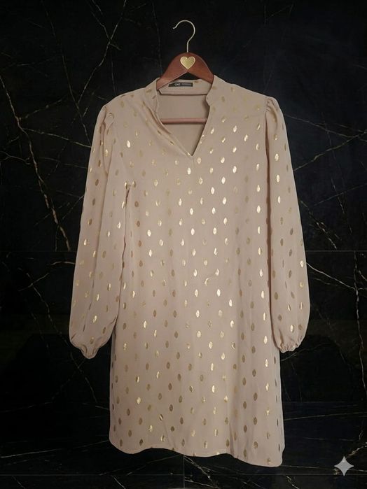 Rochie bej buline