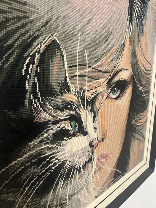Tablou brodat unicat 80x66