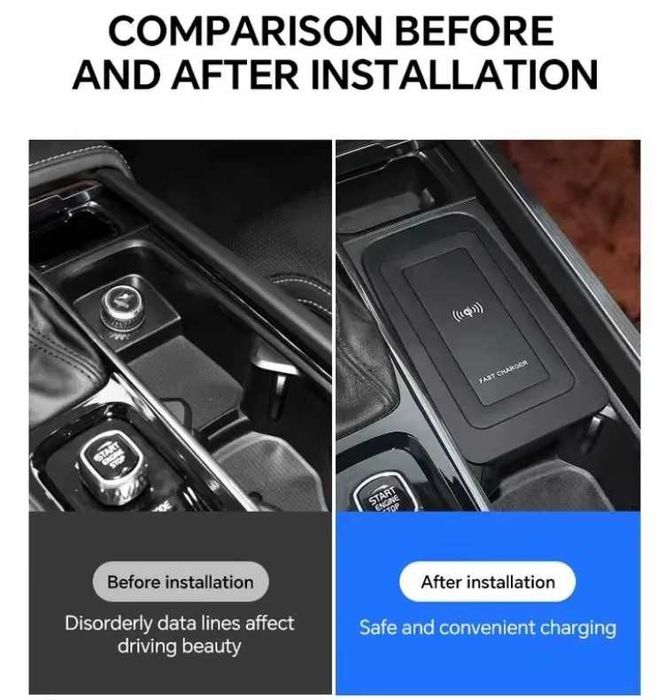 Car wireless charger for Volvo