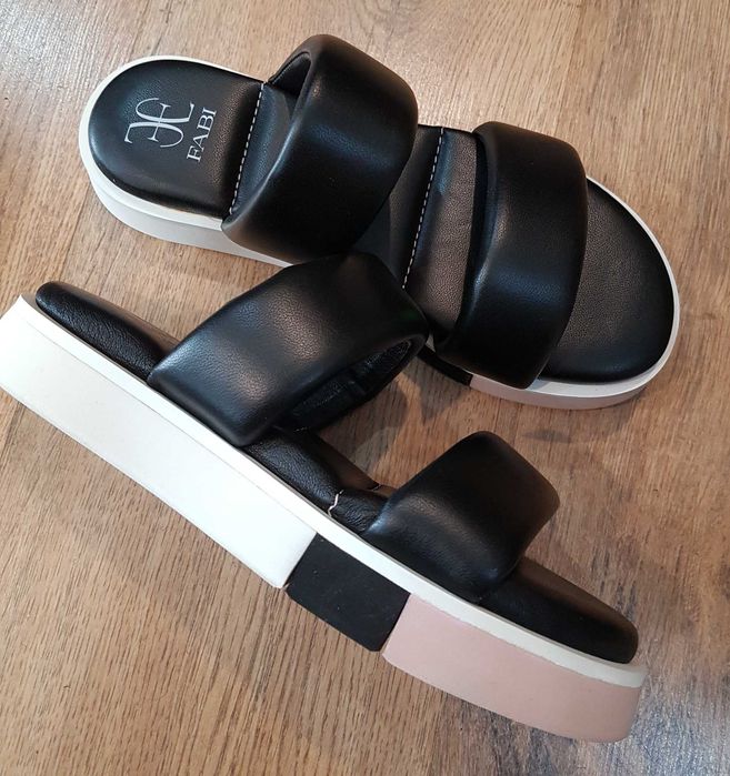 Sandale-papuci FABI made in Italy noi piele premium 36