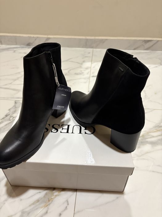 Кожени черни ботуши GEOX 40 номер