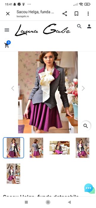 Compleu sacou și fusta Laura Galic