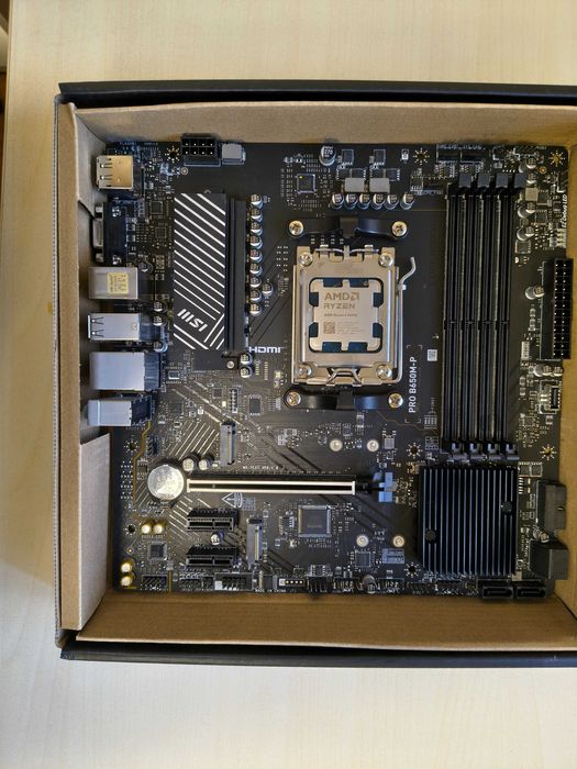MSI PRO B650M‑P (microATX) + AMD Ryzen 5 8600G