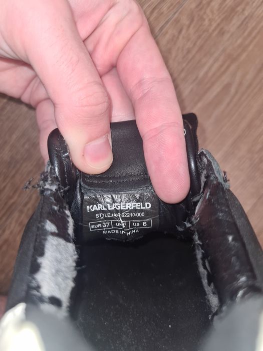 Sneakers  Karl Lagerfeld KL62210 Negru