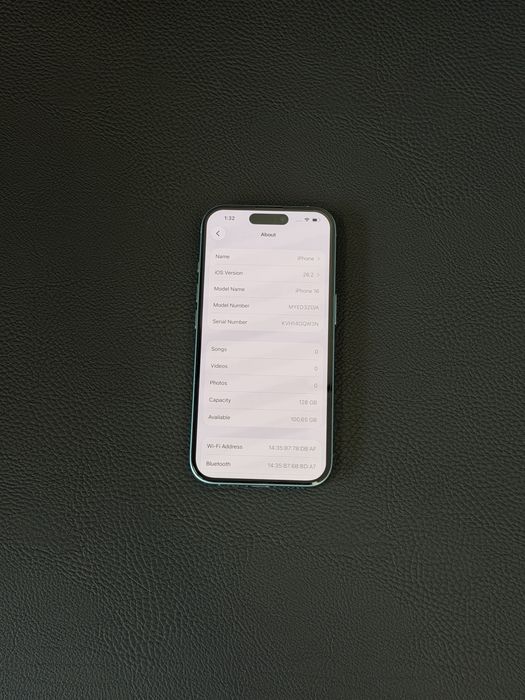 iPhone 16 - 100% батерия