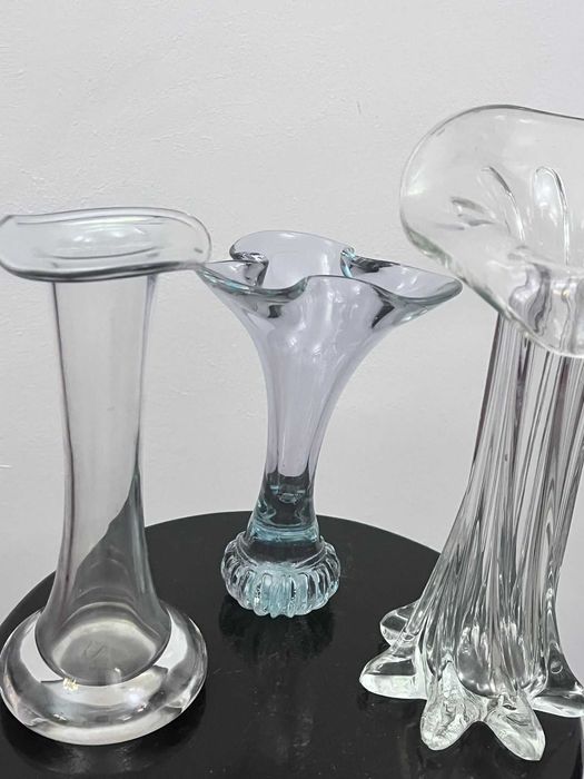 Set 3 piese vechi cristal MURANO cala bibelouri bibelou ieftine