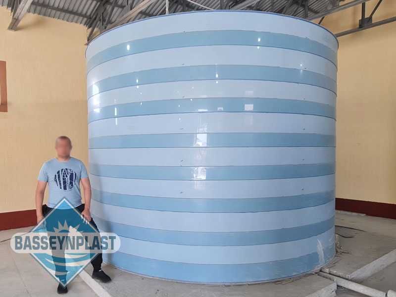 Эко емкость 40м3, тонн пищевая из полипропилена для воды, бак, бочка