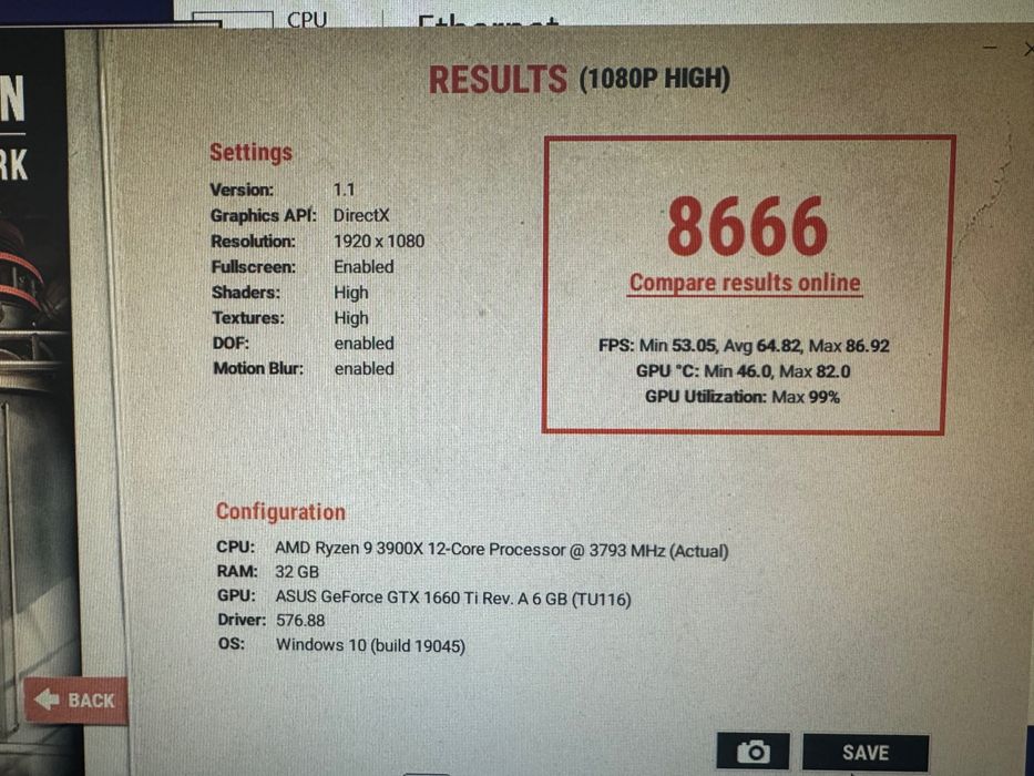 Nvidia GTX 1660 Ti ASUS 6Gb