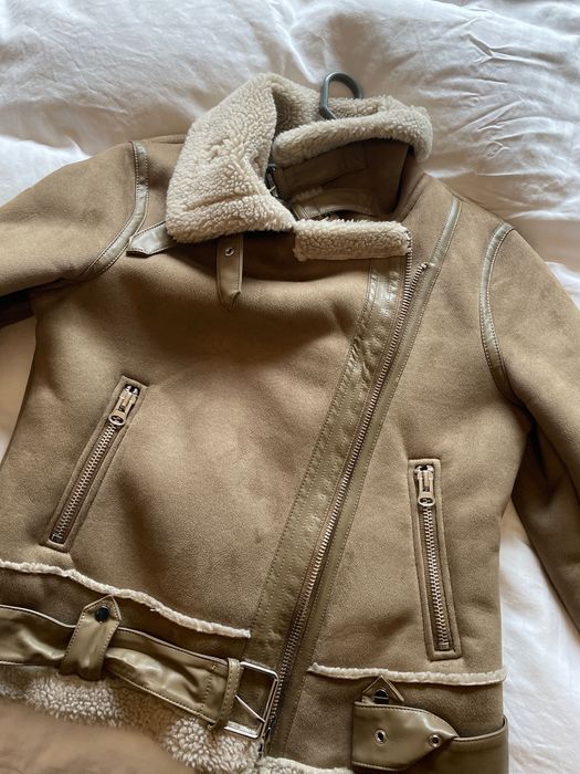 Дамско яке Zara кожени елементи