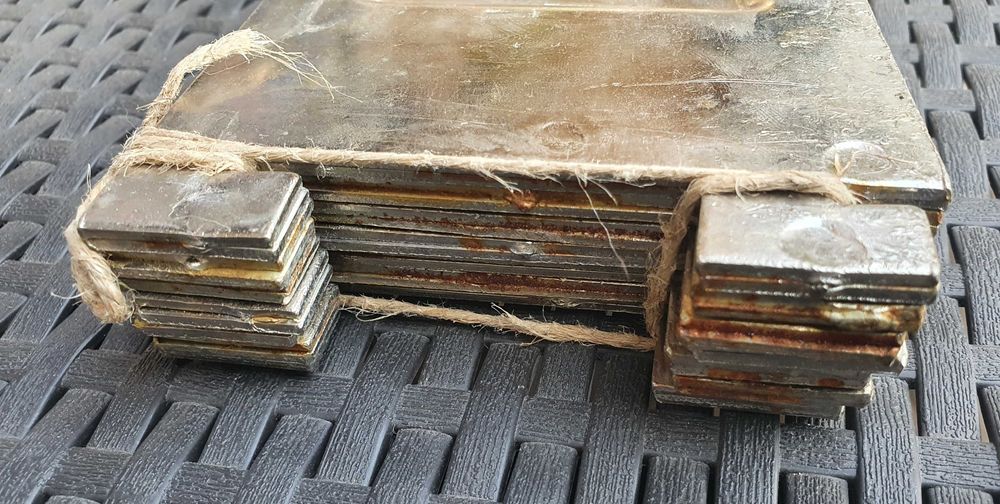 13 lamele de otel pentru rafturi, 60 cm lungime x 10 latime x0,3