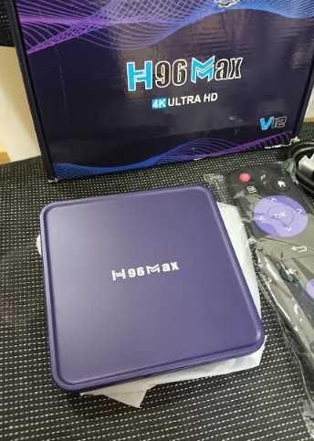 Смарт ТВ бокс H96 Max V12, Android 12, 4+32 GB, медиен плейър