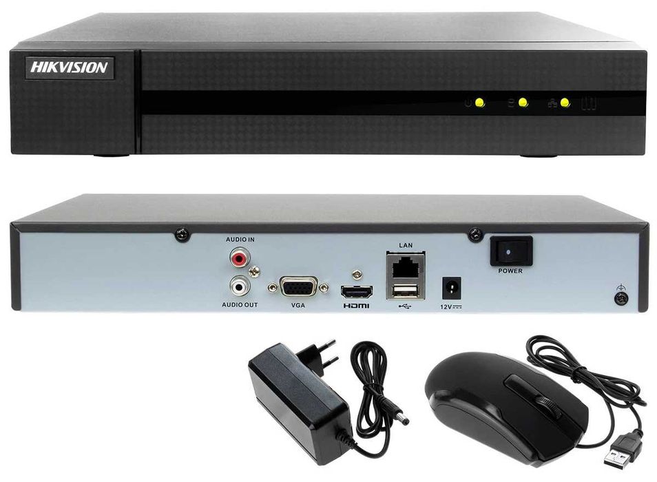 NVR 4 canale IP Hikvision HiWatch HWN-4104MH rezolutie 8MP H.265+ 4K garantie nou sigilat