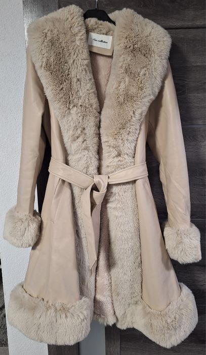 Дамско кожено палто