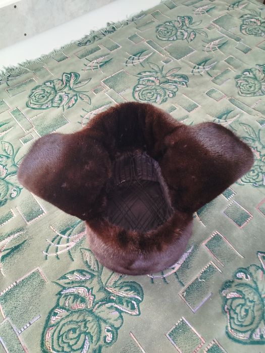 Норковая шапка ушанка