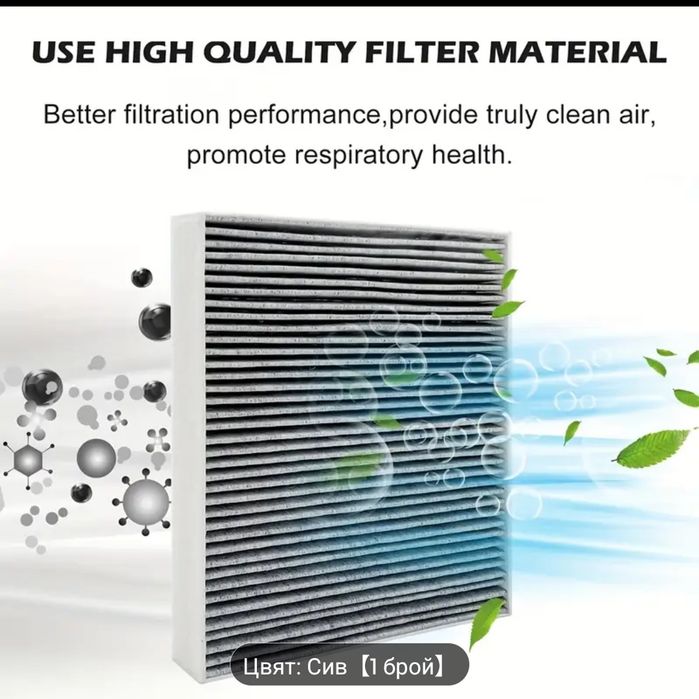 Филтър с активен въглен за автомобил