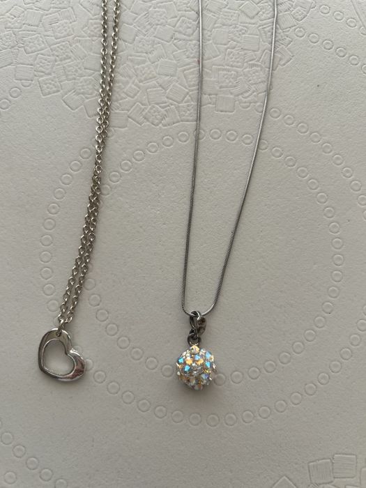 Дамски сребърни колиета! Нови!